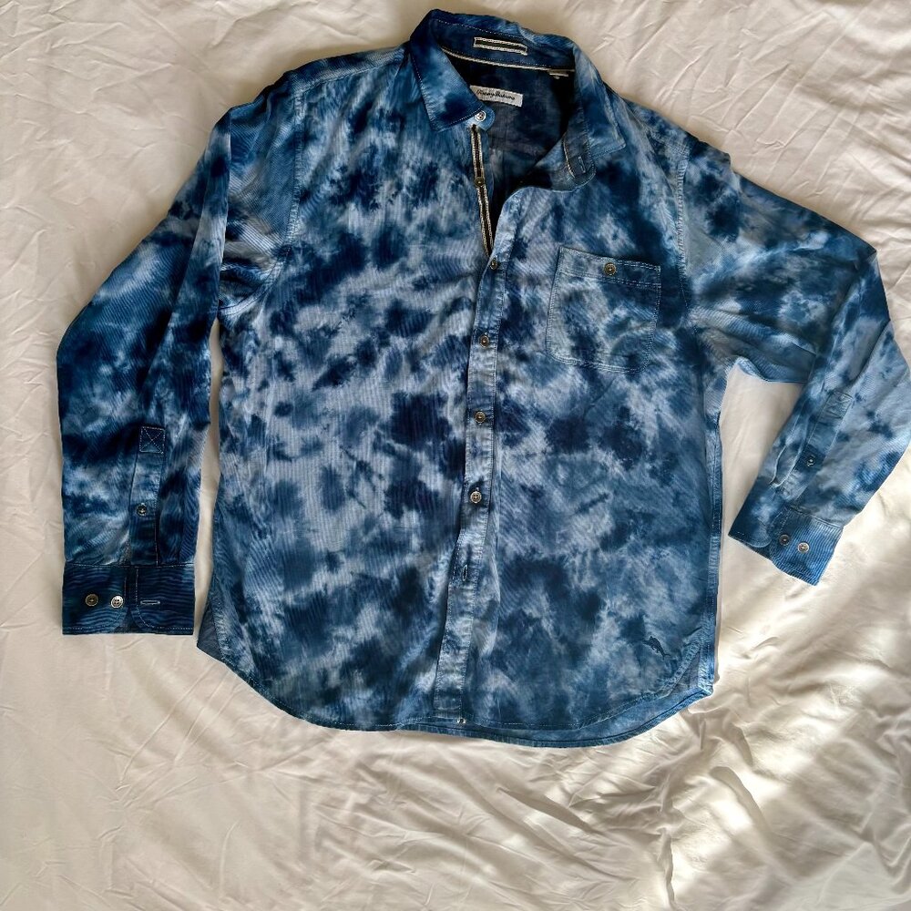 Mai-Tai Tie Dye Corduroy Long Sleeve Button Down - Tommy Bahamas